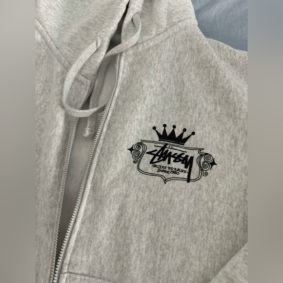 Stüssy Built To Last Zip Hoodie Large, new WOT - Picture 4 of 4
